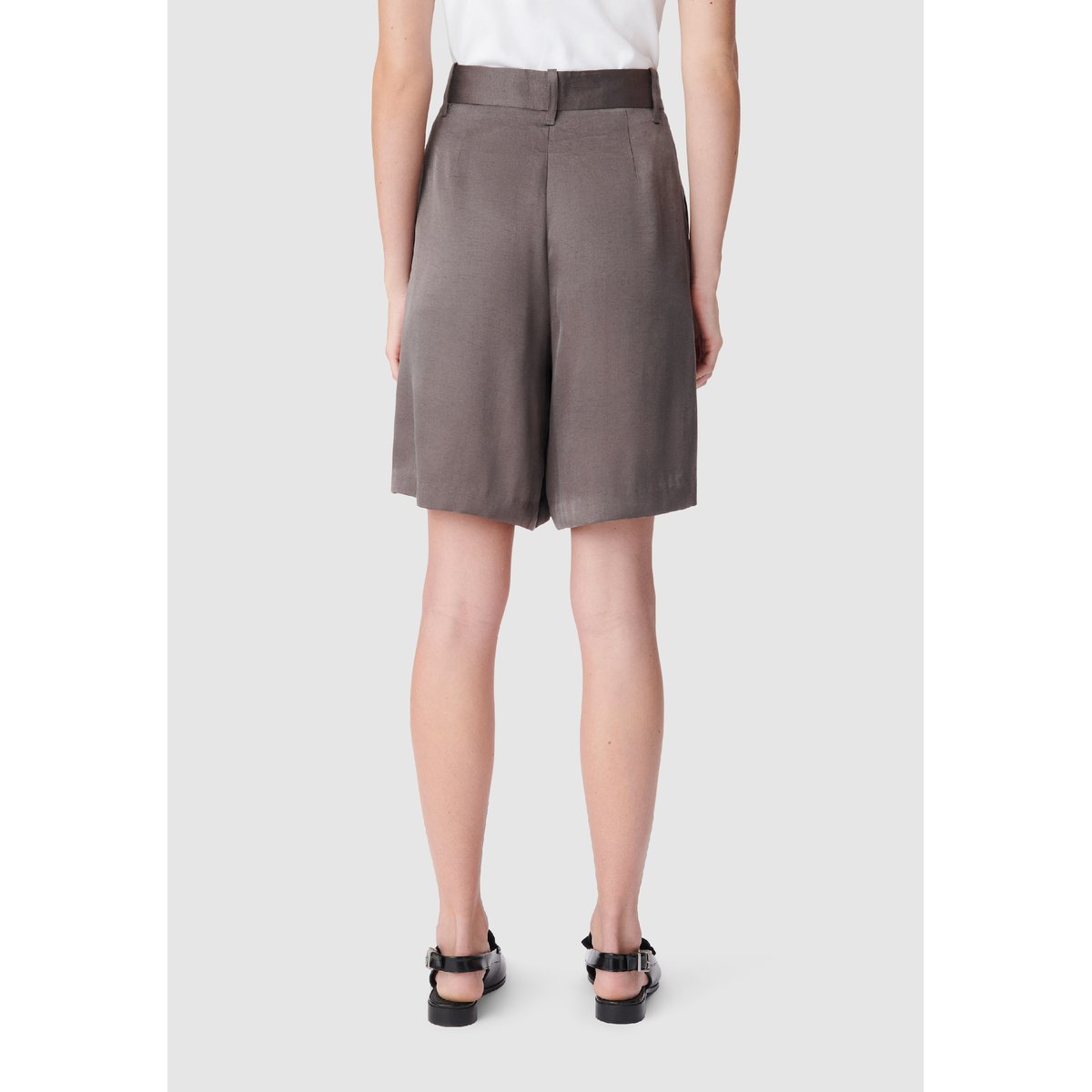 Bermuda de tailleur mix Lyocell® gris foncé, IKKS
