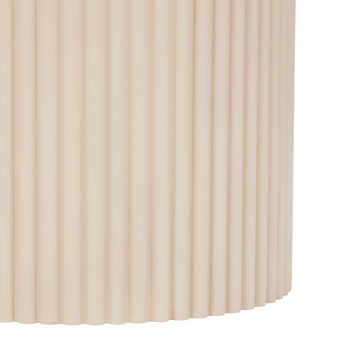 Lot de 2 tables basses gigognes cylindriques EINO beige, ATMOSPHERA