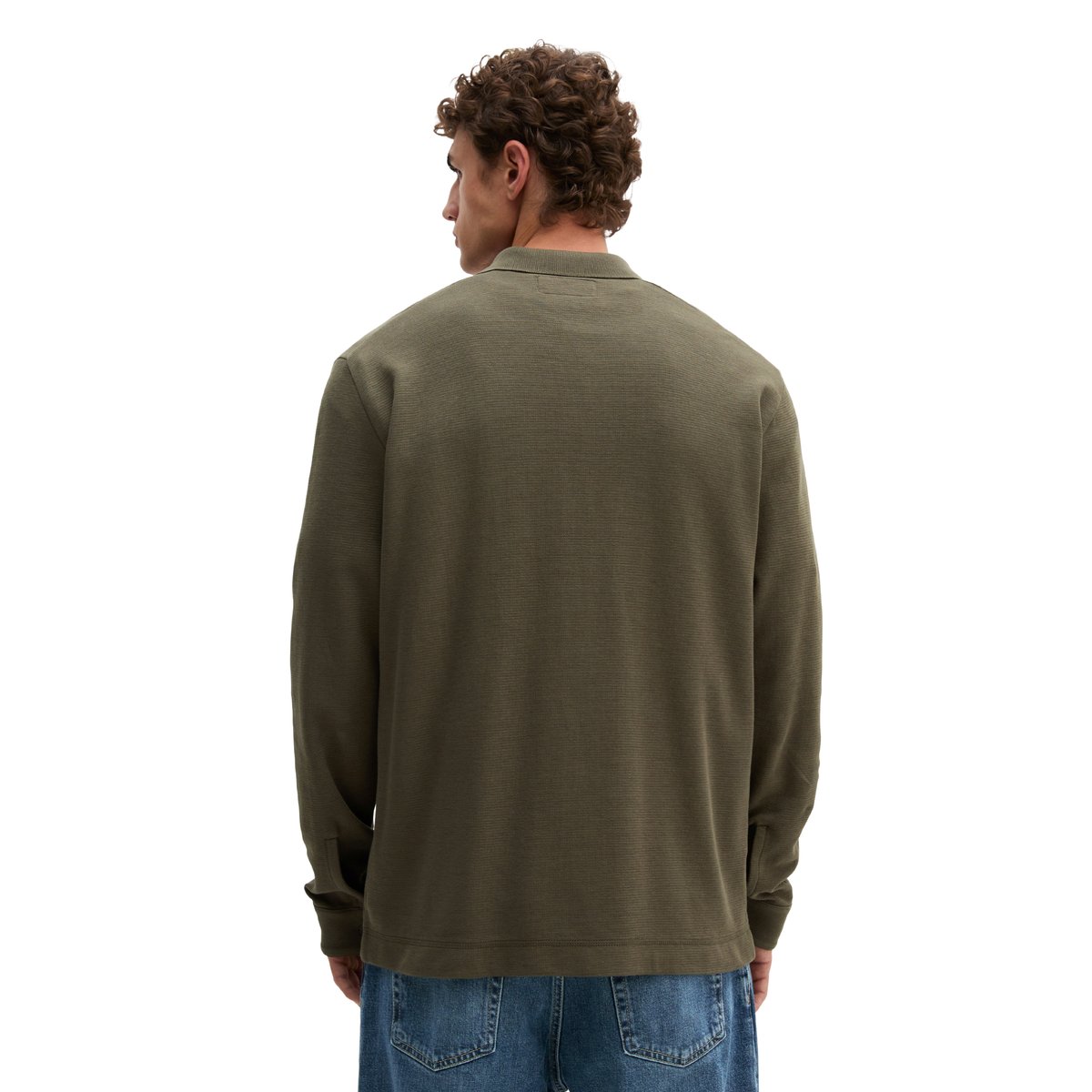 Cardigan coupe classique en jersey épais à boucles bouclées marron, MARC O'POLO