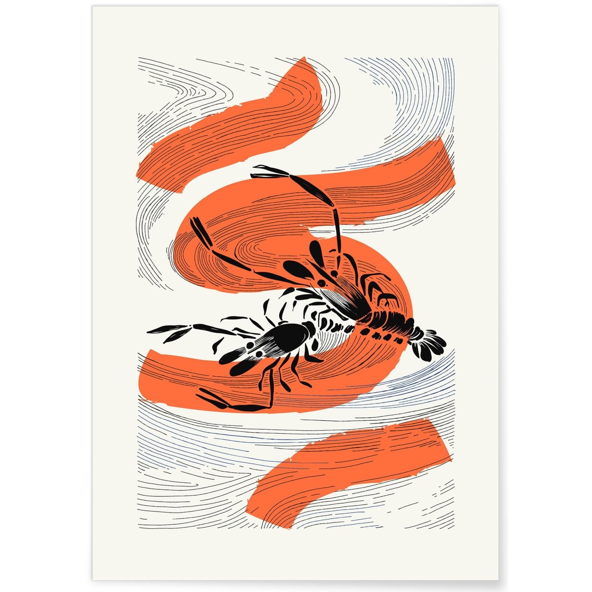 Affiche Art Japon 3 blanc, L'AFFICHERIE