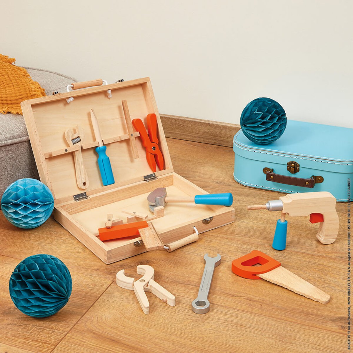 Boite À Outils Brico'kids, 9 Pièces multicolore, JANOD