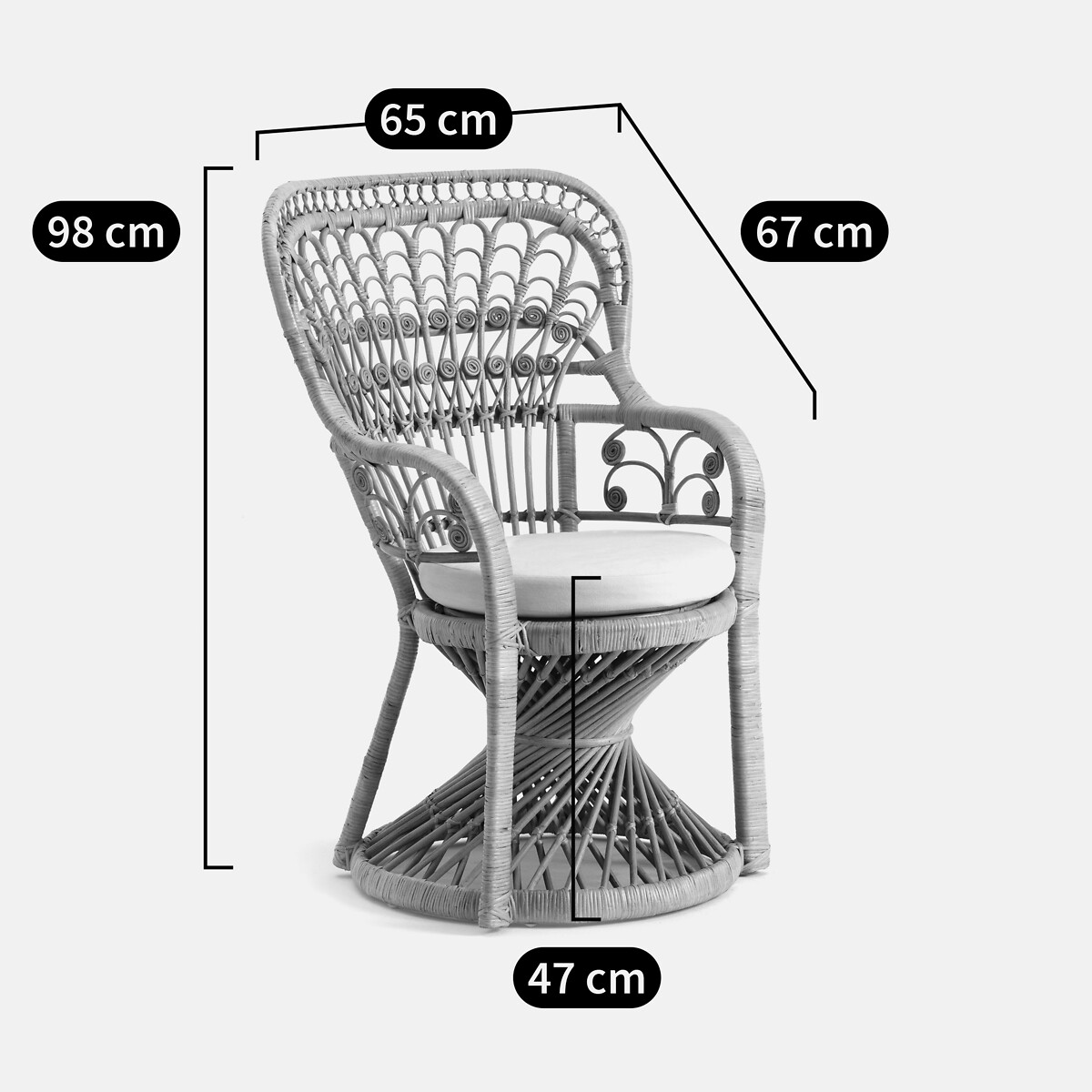 Rattansessel MALU natur, LA REDOUTE INTERIEURS