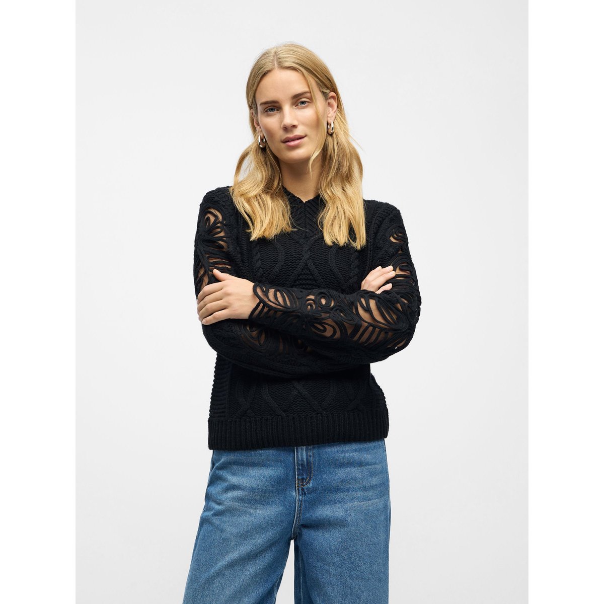 Pullover noir - black, OBJECT