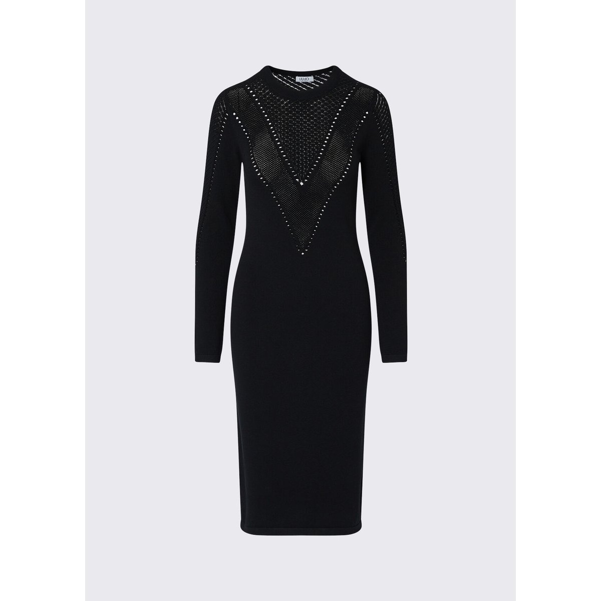 Robe midi en maille noir, LIU JO