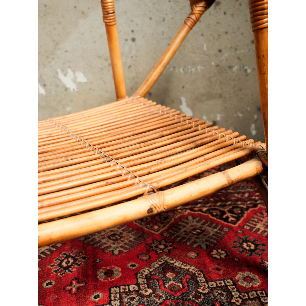 Table basse en rotin Léonie N°982 - Bon état marron, DEBONGOUT