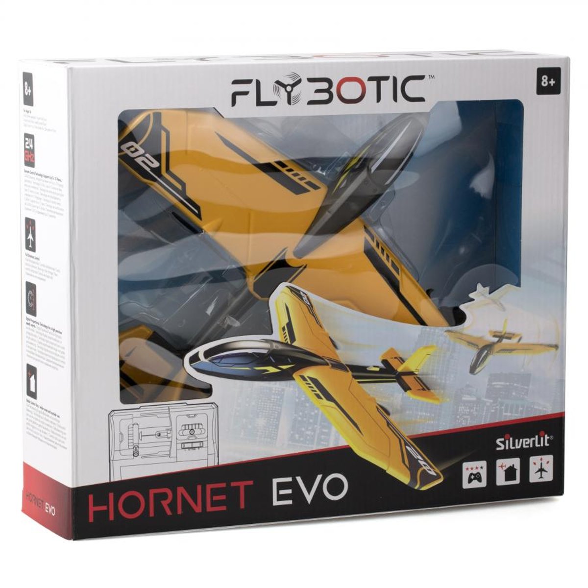 Avion hornet evo telecommande jaune, SILVERIT