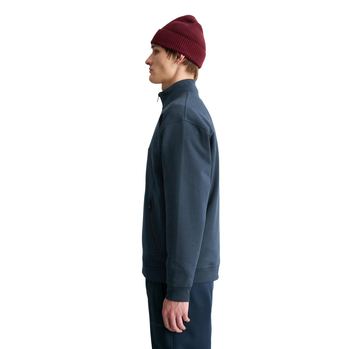 Sweattroyer relaxed en coton bio doux bleu foncé, MARC O’POLO DENIM