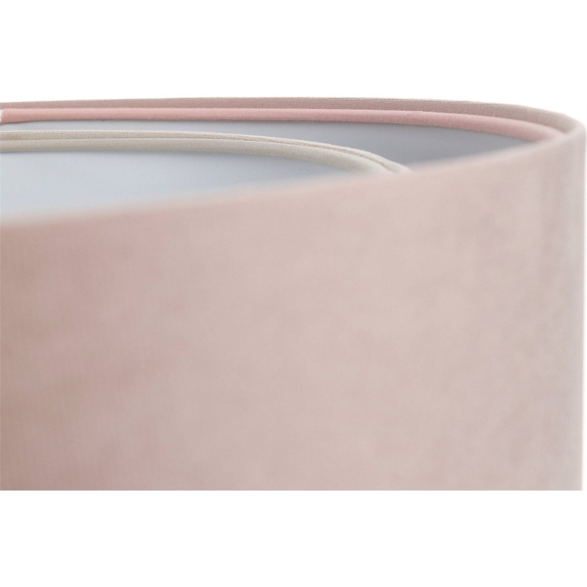 Suspension ronde en velours lumière douce Jasmin bebe gris clair avec velours rose poudré, BPS KONCEPT
