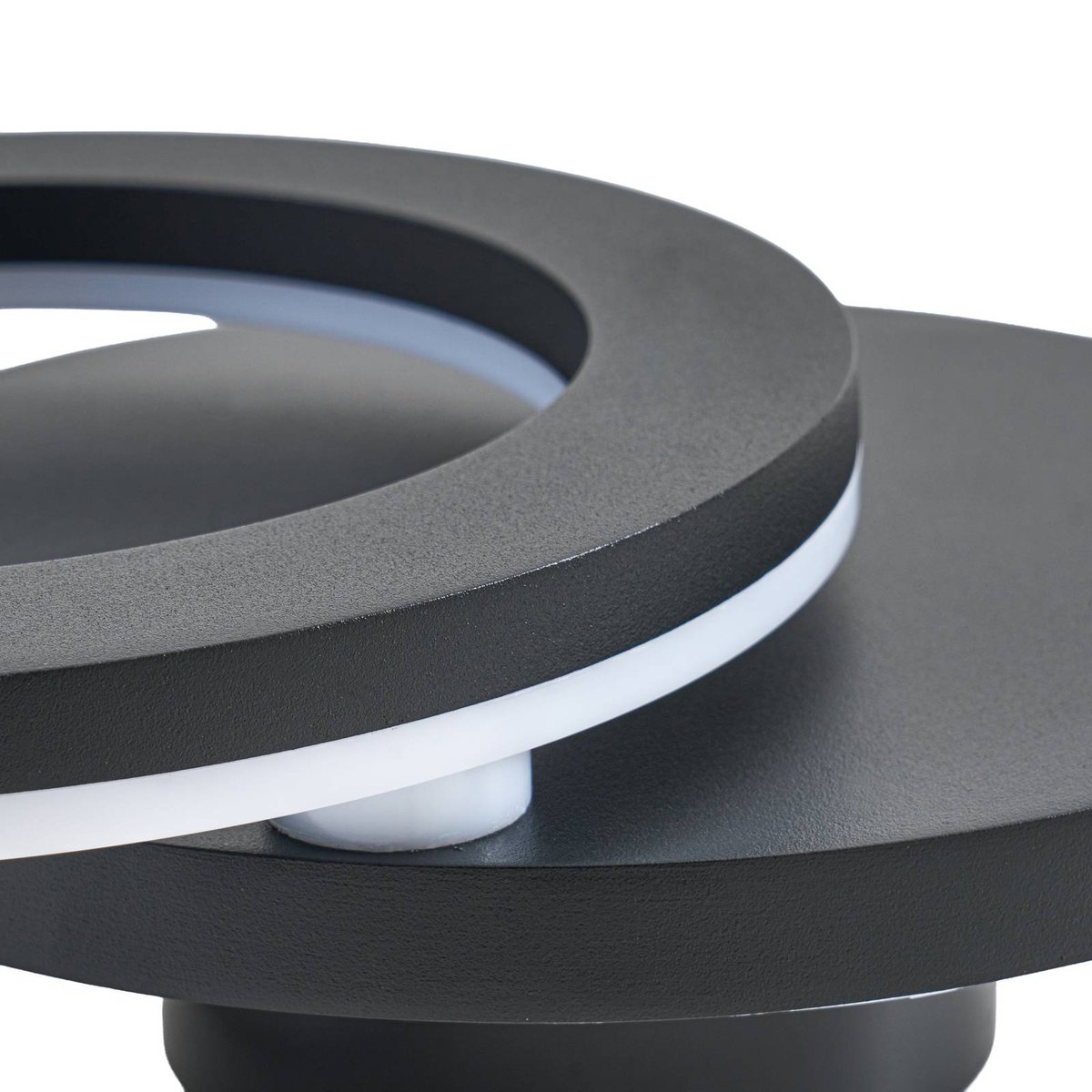 Applique extérieure en aluminium moderneLED noir, LINDBY