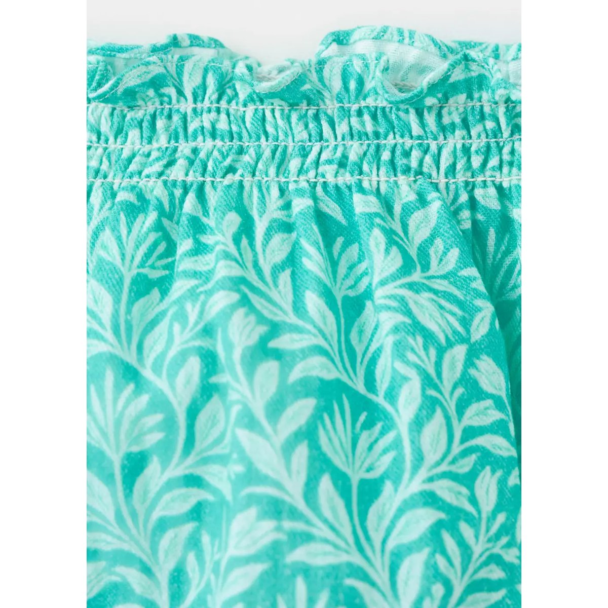 Robe et culotte à fleurs vert d´eau, MANGO BABY