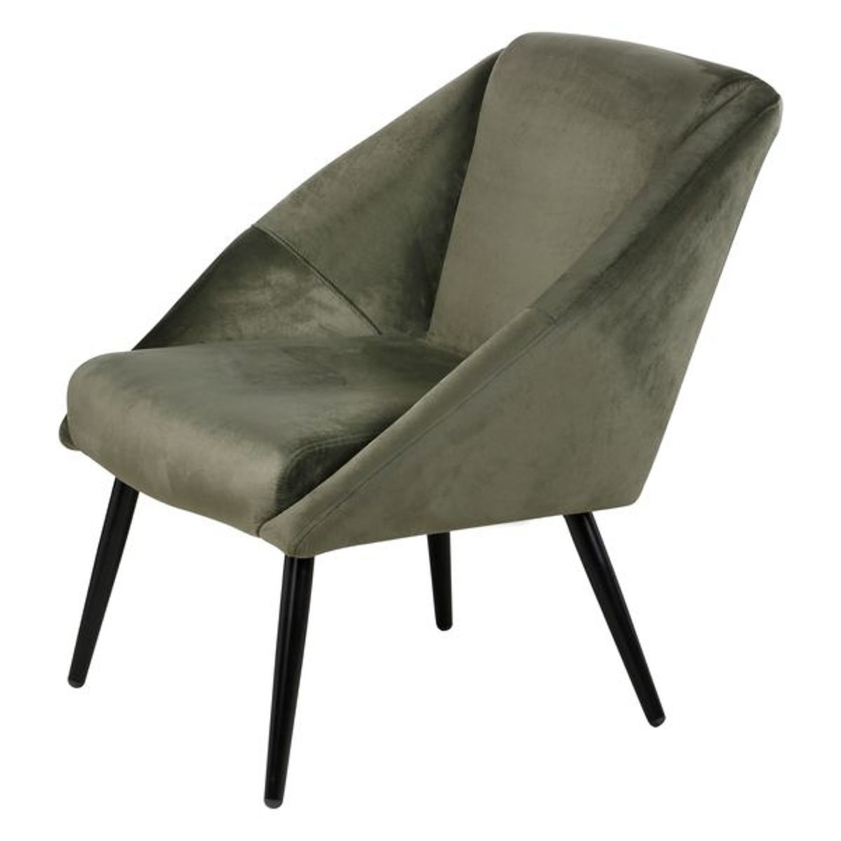 Fauteuil velours vert foncé, ZAGO