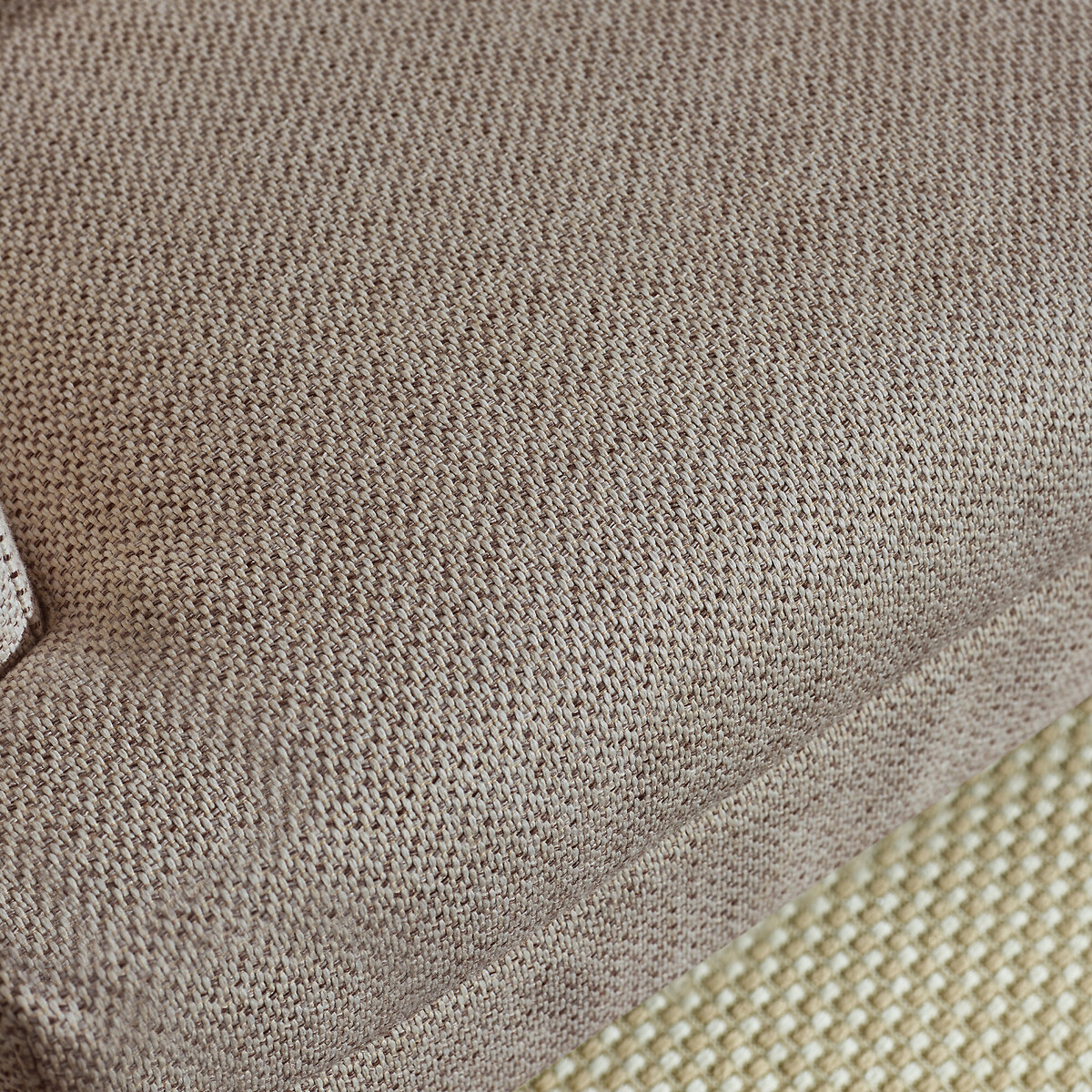 Evadne Woven Chenille Upholstered Compact 2 Seater Sofa taupe grey, SO'HOME
