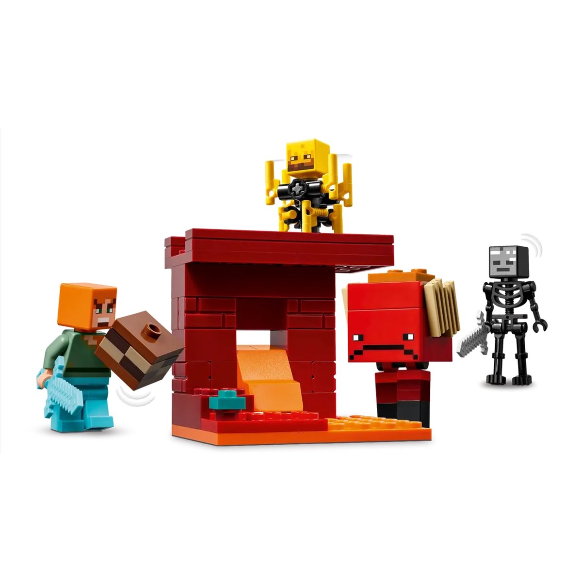 LEGO Minecraft - La bataille de la lave du Nether - 21266 multicolore, LEGO