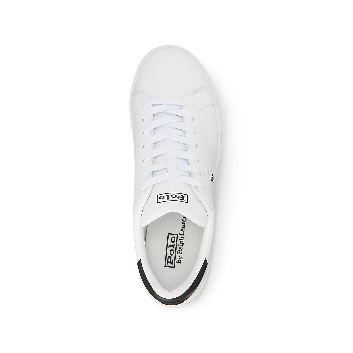 Ledersneakers Heritage Court 2 weiss/schwarz, POLO RALPH LAUREN