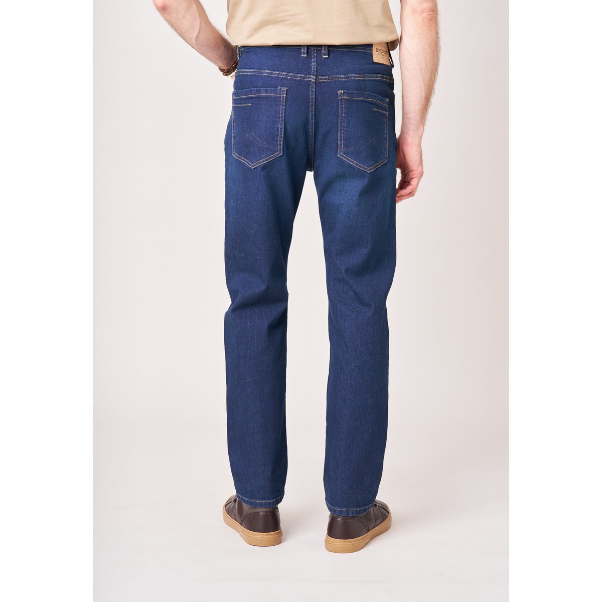 Jean straight homme bleu délavé SKYE bleu moyen délavé, DEELUXE