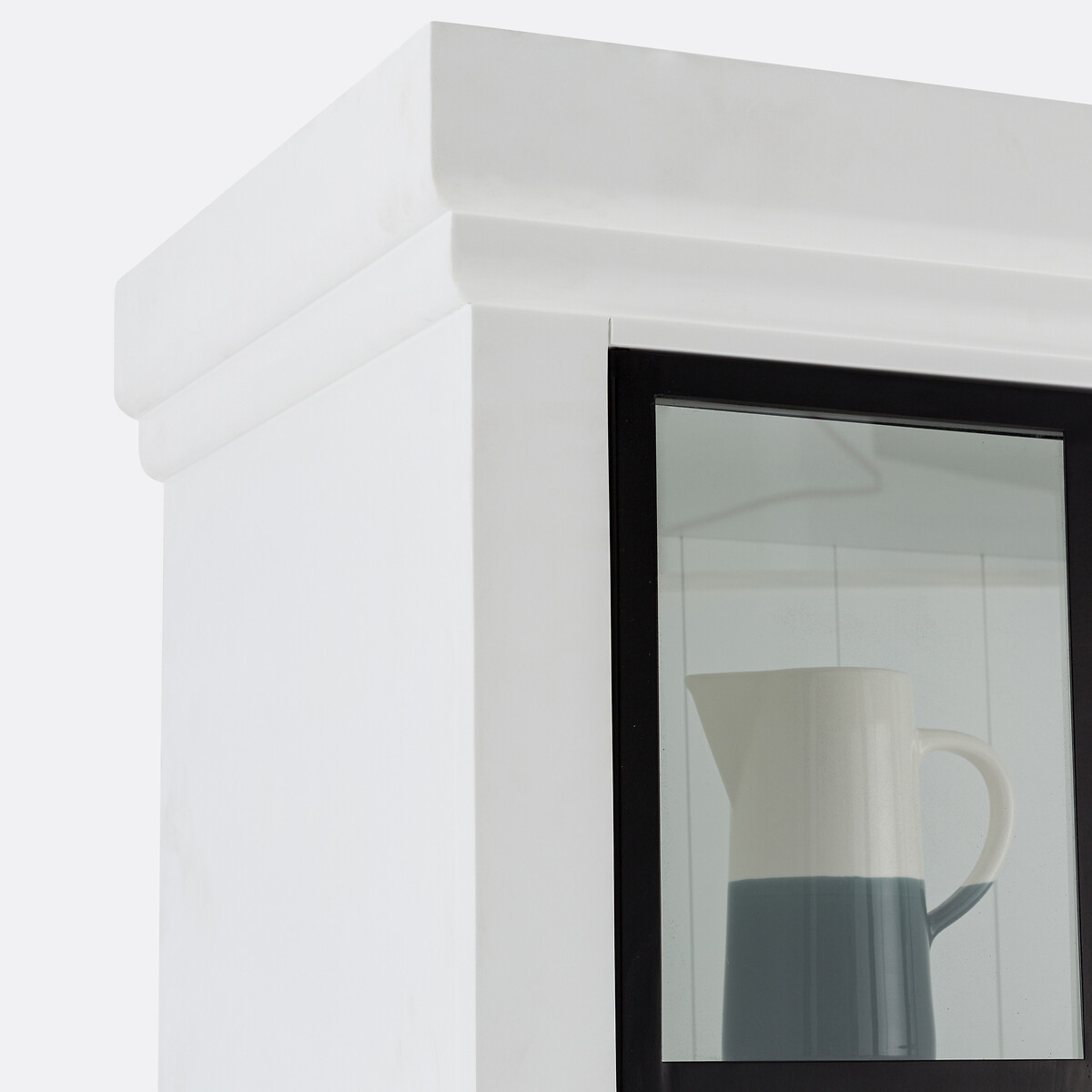 Vitrina de pino macizo y MDF, Xinia blanco, LA REDOUTE INTERIEURS
