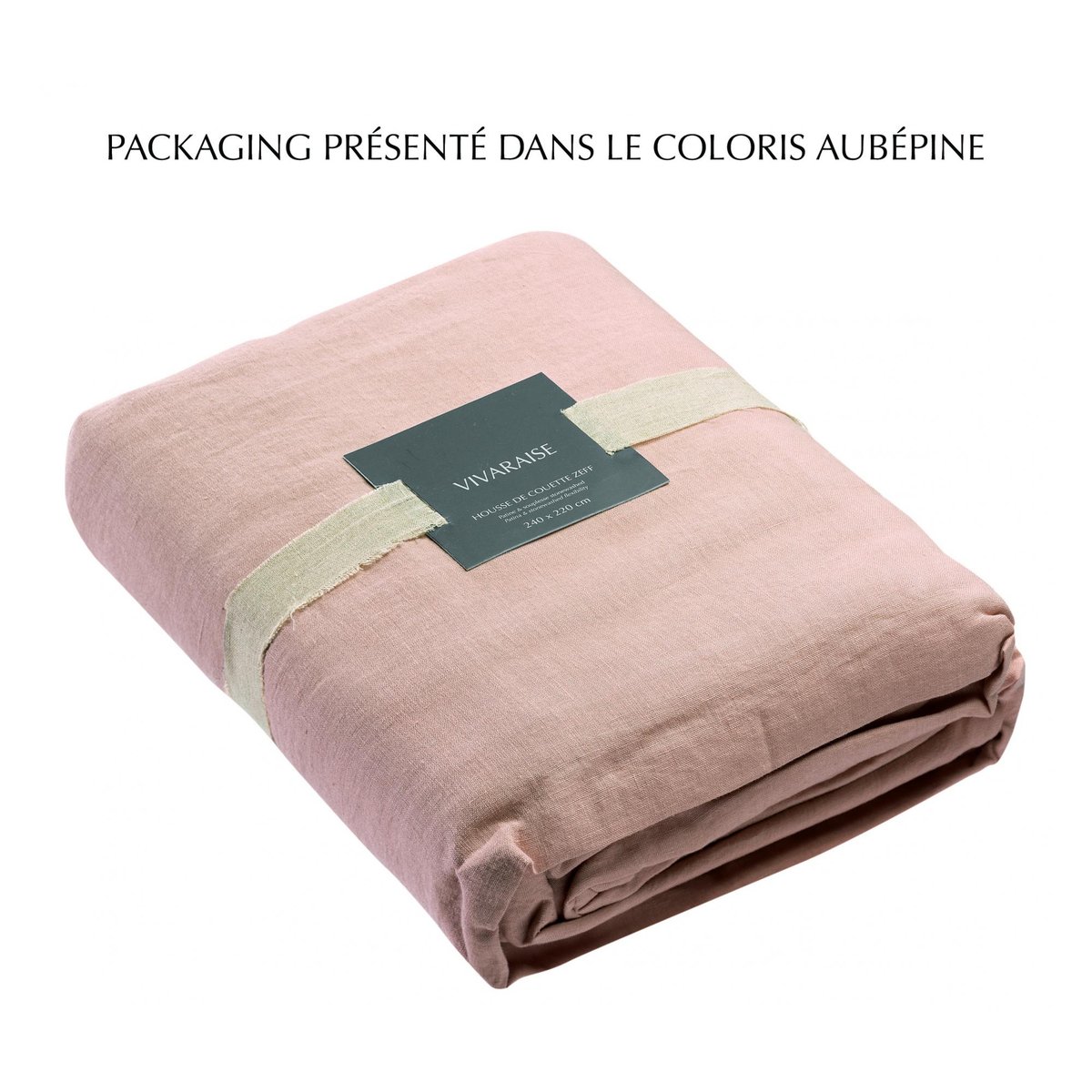 Housse de couette stonewashed Zeff naturel, VIVARAISE