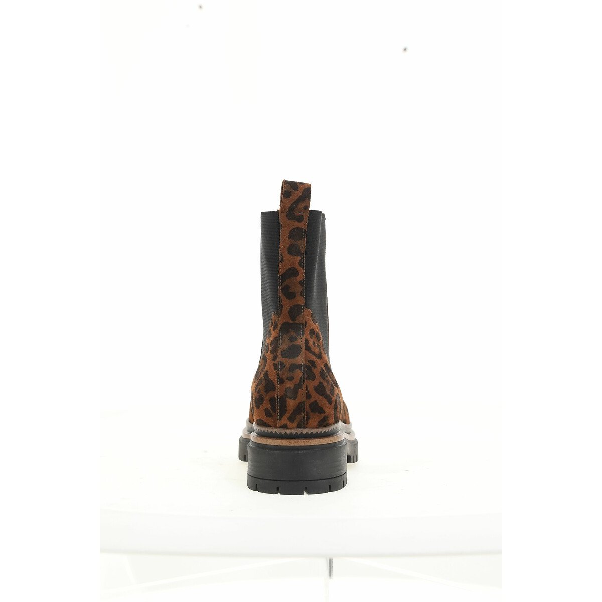 Leopard Print Ankle Boots in Suede leopard print, MJUS
