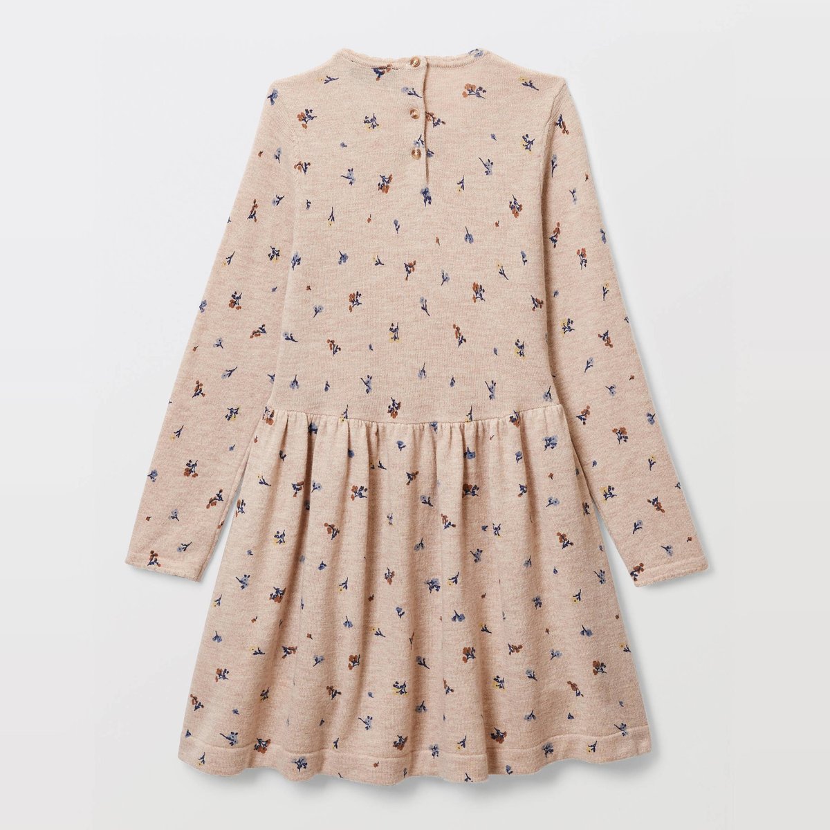 Robe imprimée en laine amaretti, MONOPRIX