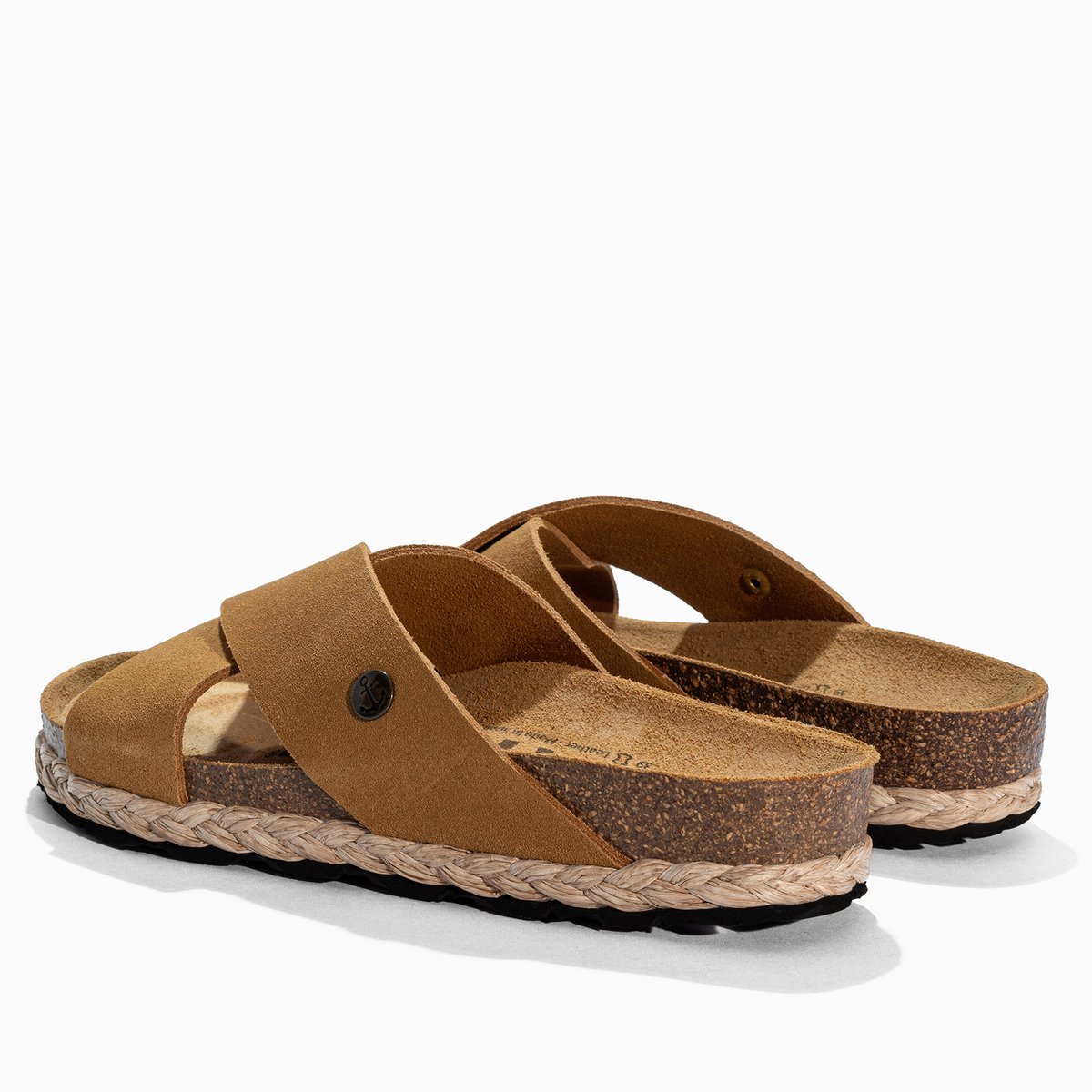 Sandales en cuir suédé BURGOS camel, BAYTON