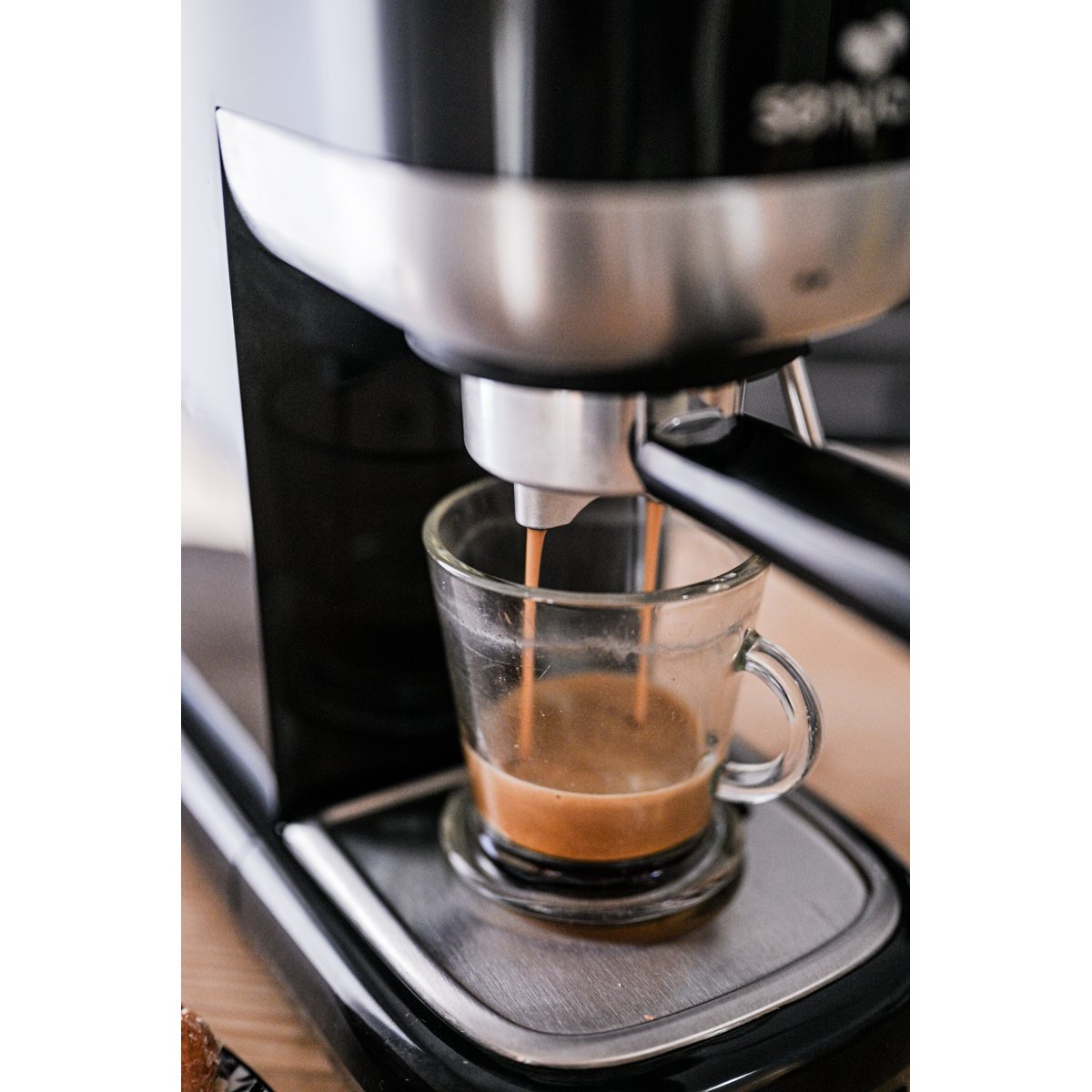 Machine à expresso cafetière 20 bars – Tasty Coffee noir, SENYA