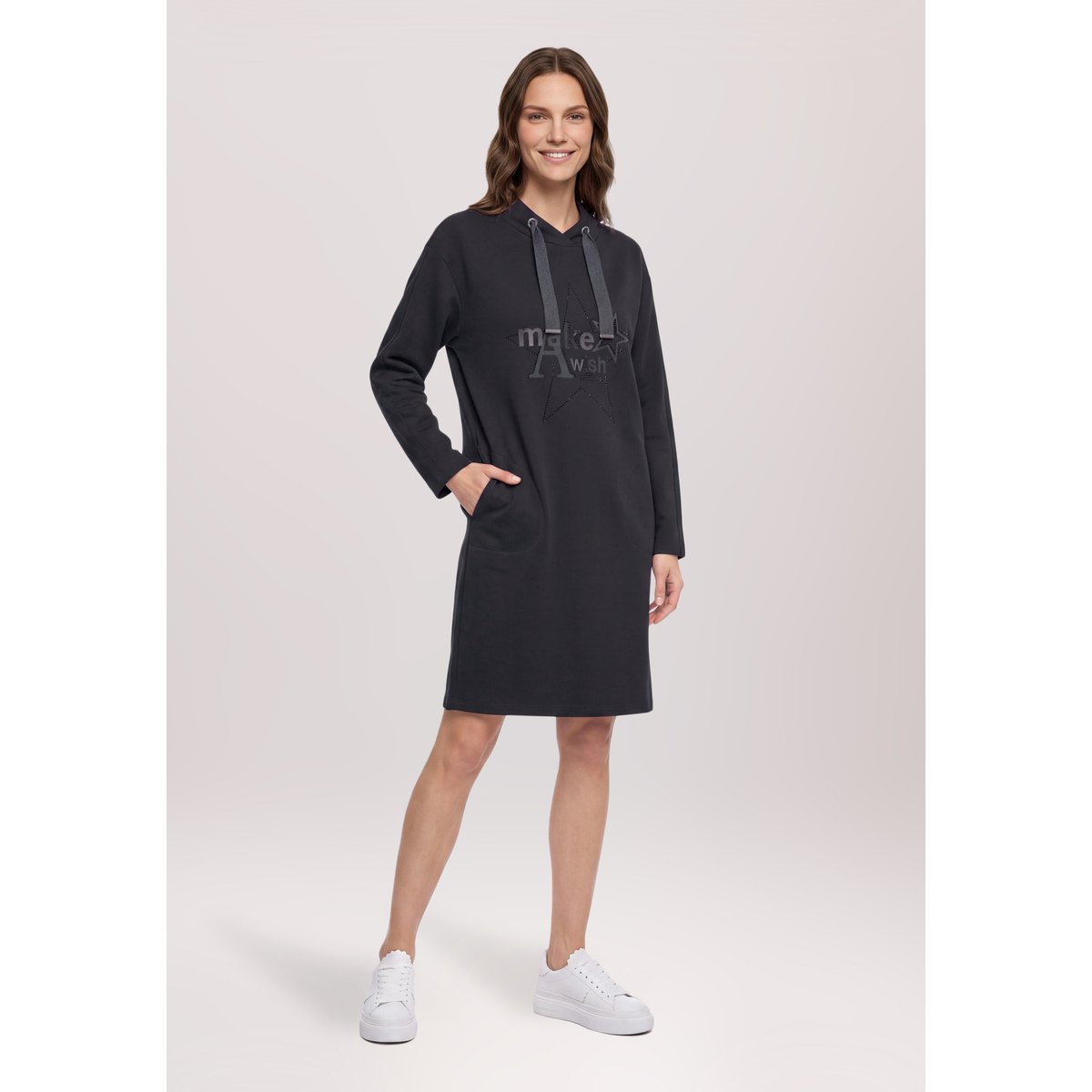 Robe en jersey à manches longues noir, BETTY BARCLAY
