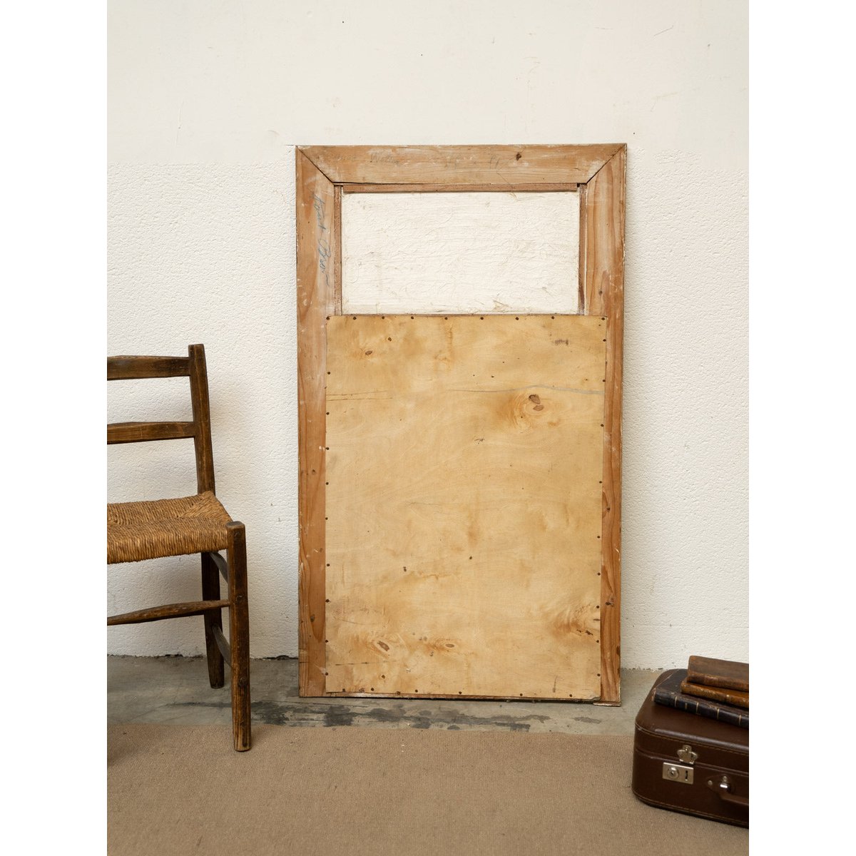 Grand miroir Art Déco en bois Georges N°1316 - Bon état marron, DEBONGOUT