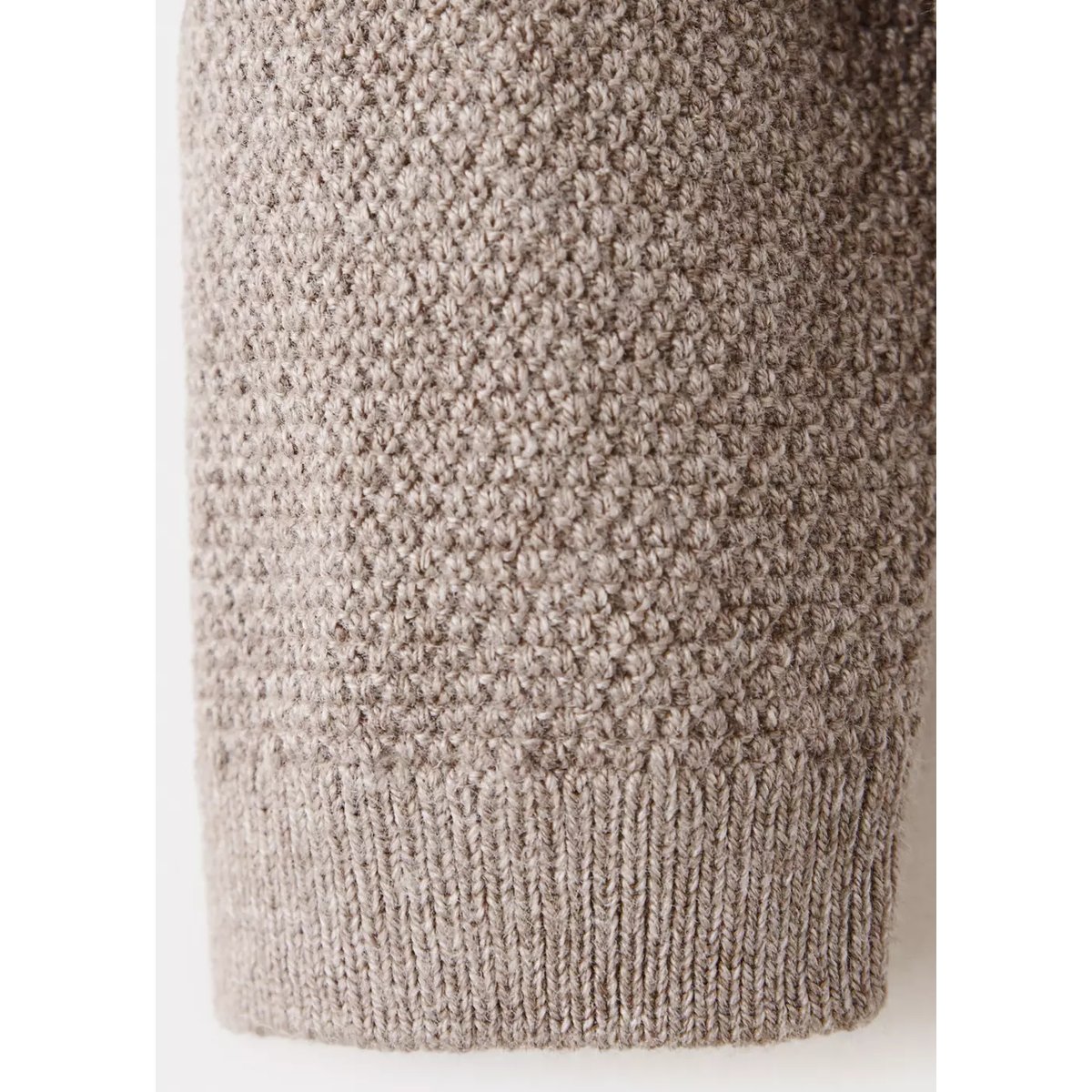 Cardigan maille manches longues marron moyen, MANGO BABY