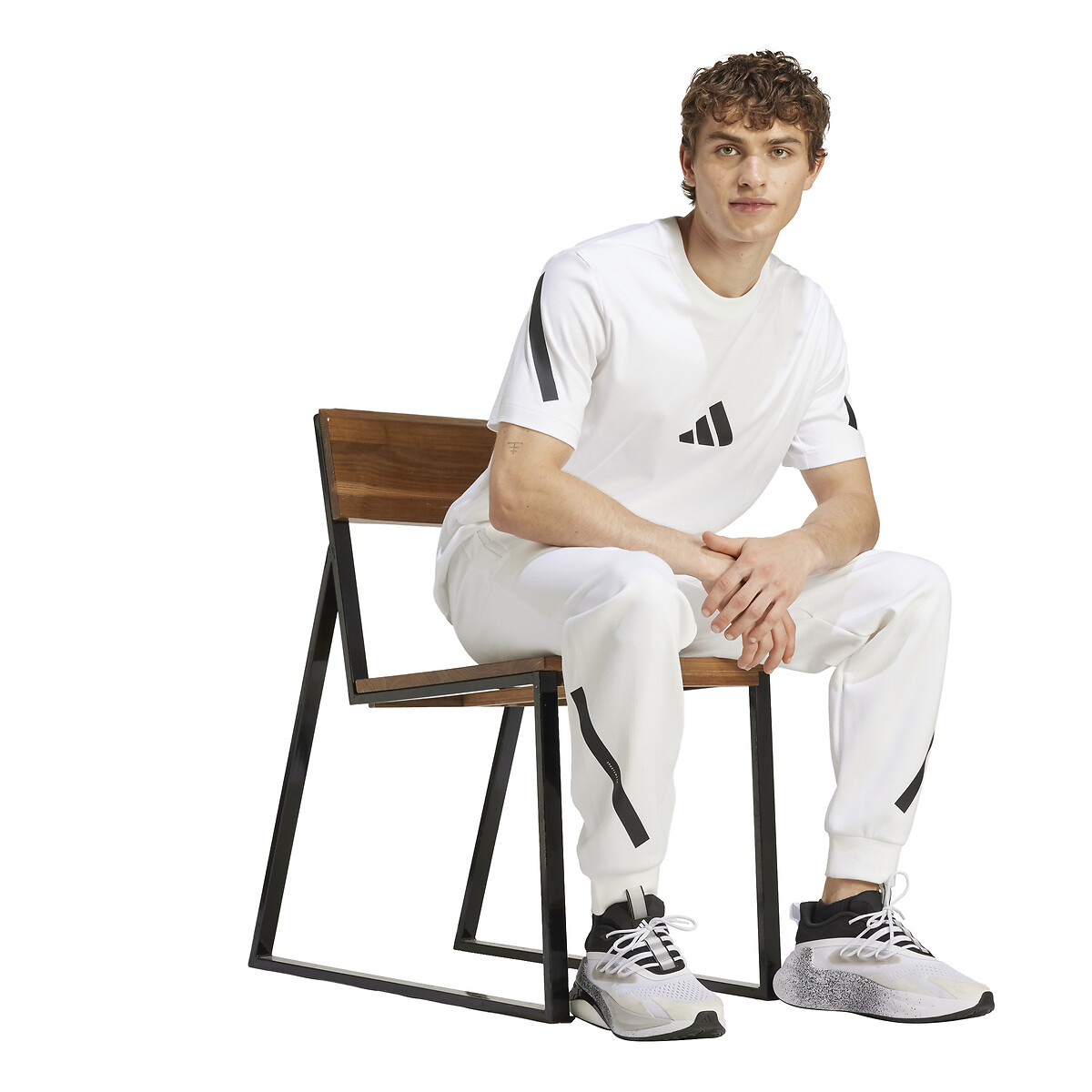 T-Shirt mit Logo-Patch aus Silikon weiss, adidas Performance