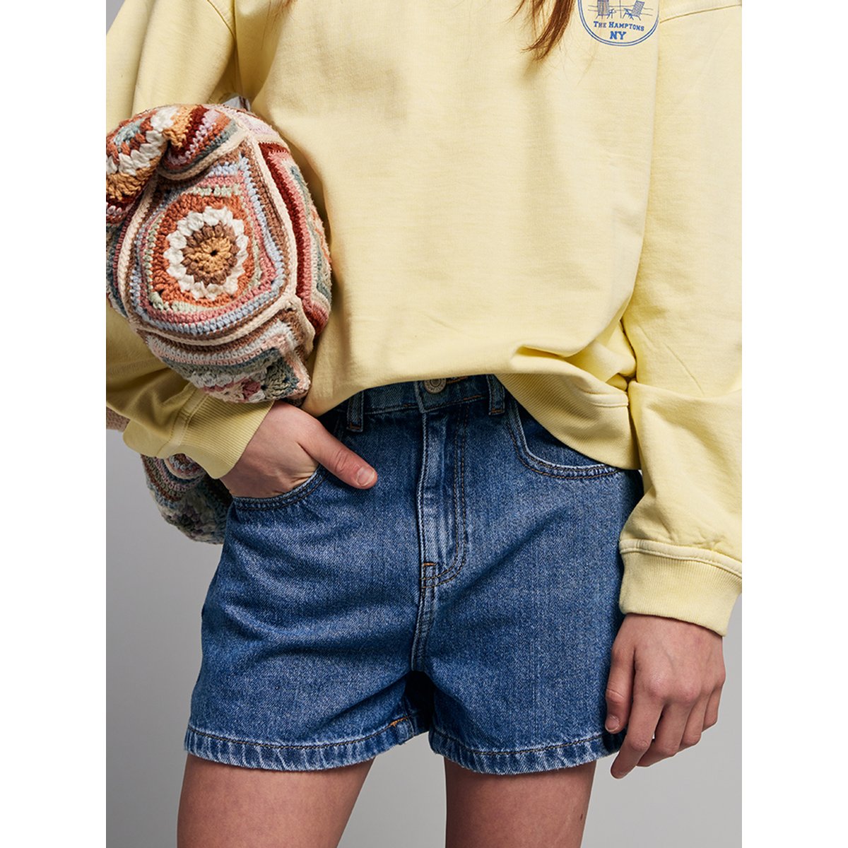 Short en denim coton bleu moyen, JONEN