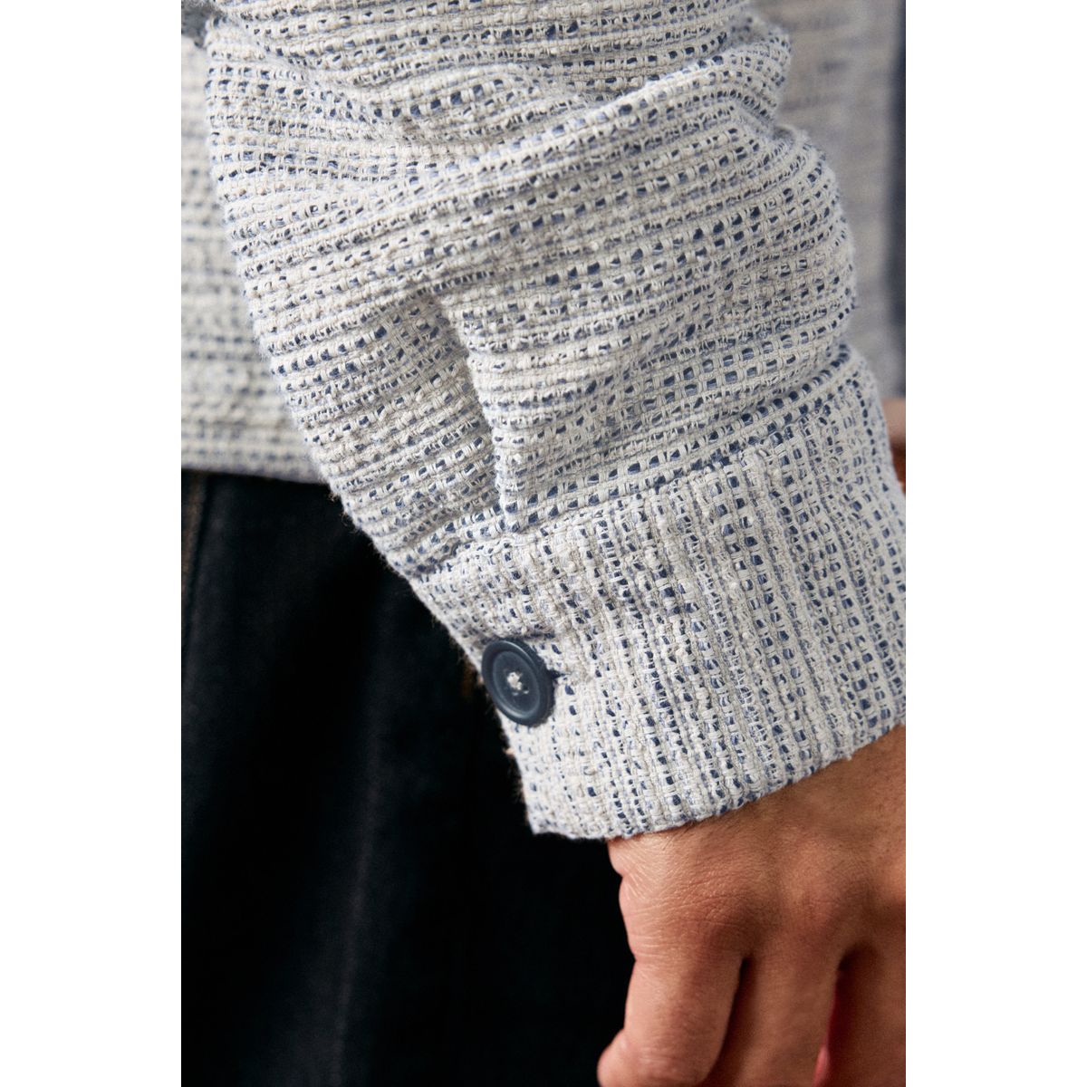 Veste-chemise texturée bleu, NEXT