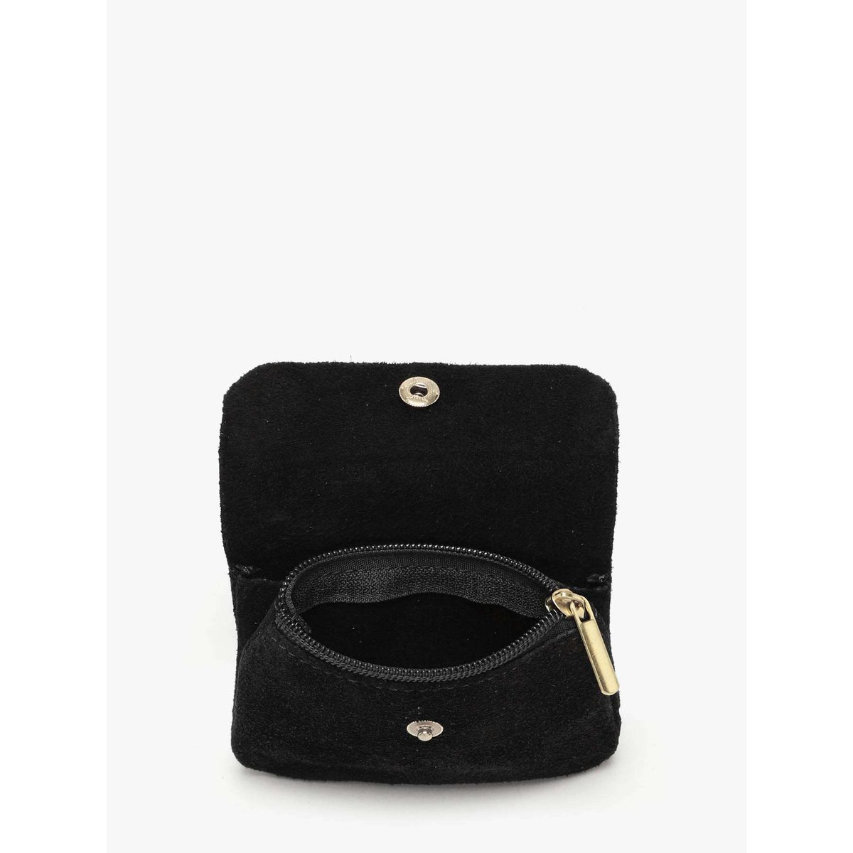 Porte-monnaie Velvet cuir nero, MILANO