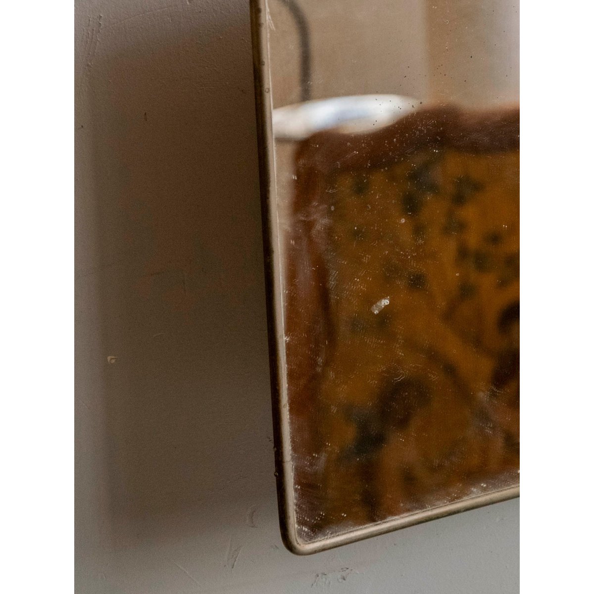 Miroir de barbier en inox Georges N°1436 - Bon état métal, DEBONGOUT