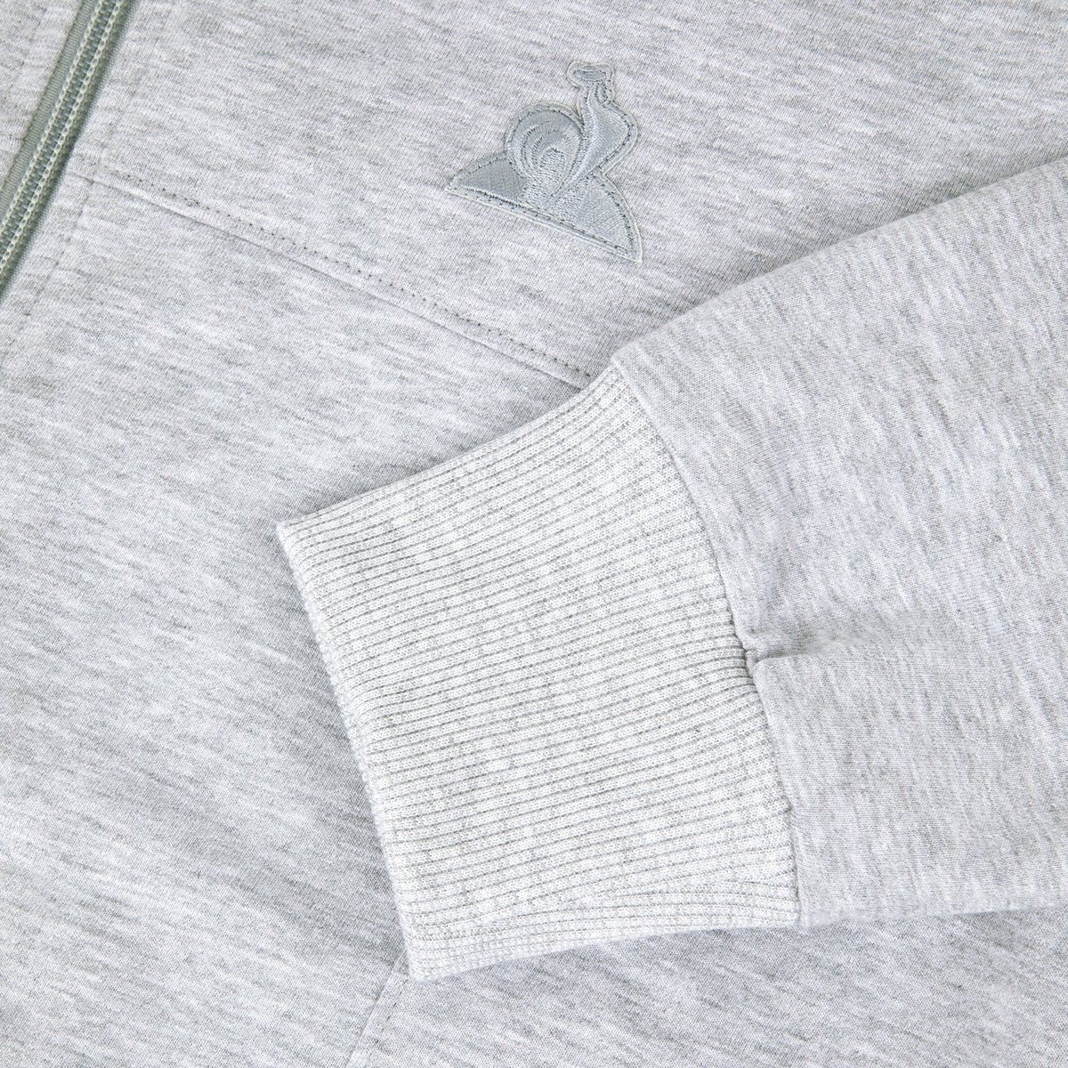 Veste zippée Essentiel en molleton léger Essentiels ton/ton gris clair, LE COQ SPORTIF