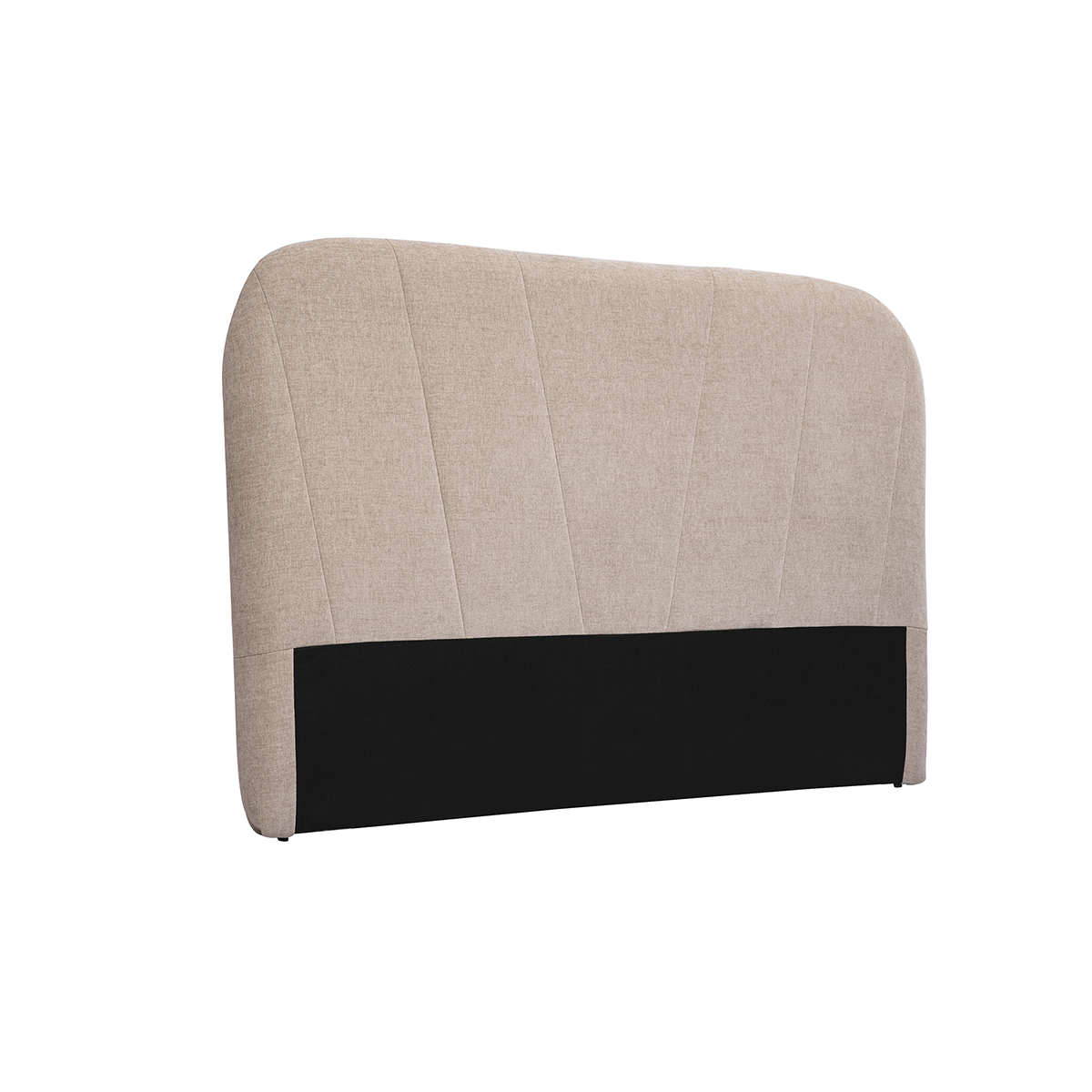 Tête de lit en tissu effet velours texturé beige L169 cm ALANIS beige, MILIBOO