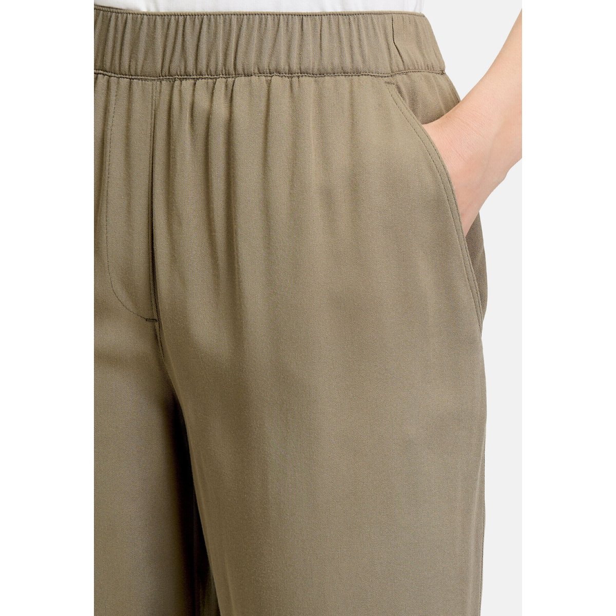 Pantalon à enfiler à poches extérieures dusty olive, BETTY BARCLAY