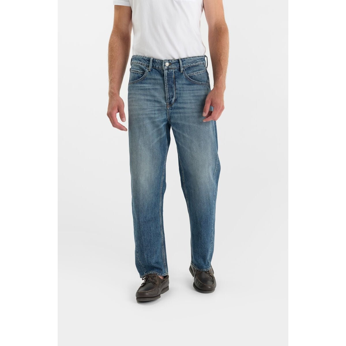 Jeans loose, large loose, longueur 34 blue, LE TEMPS DES CERISES