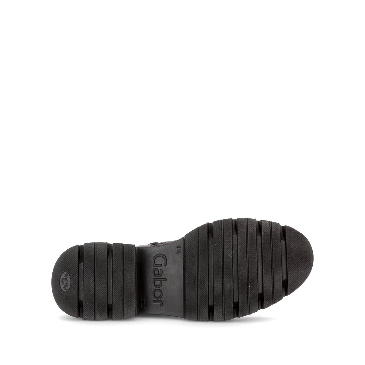 Bottines en cuir lisse à talon décroché cognac, GABOR