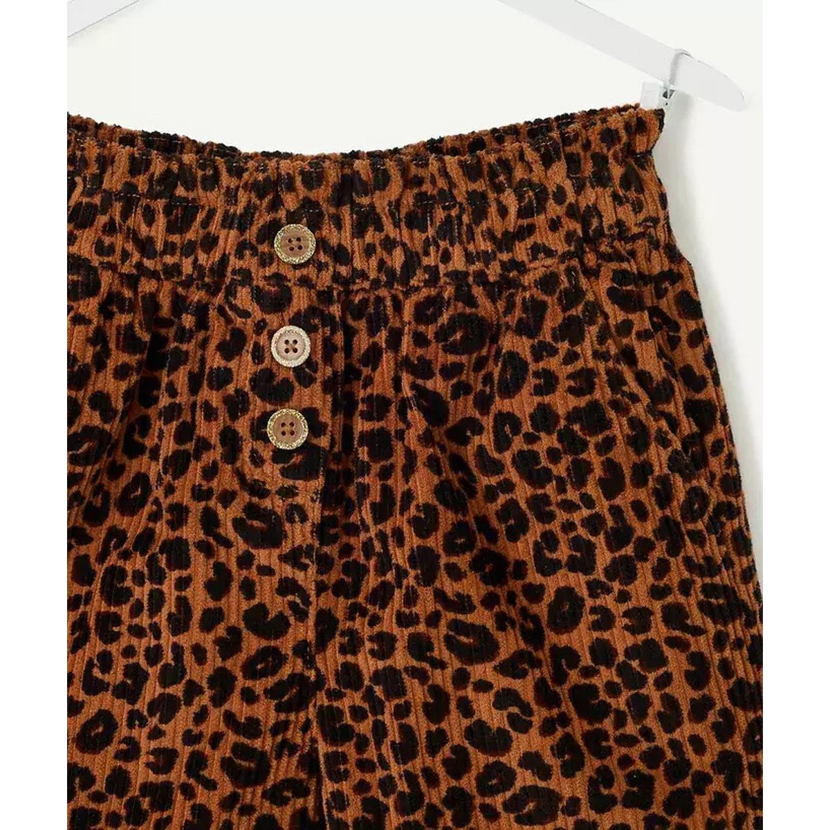Leopard Print Corduroy Shorts leopard print, TAPE A L'OEIL