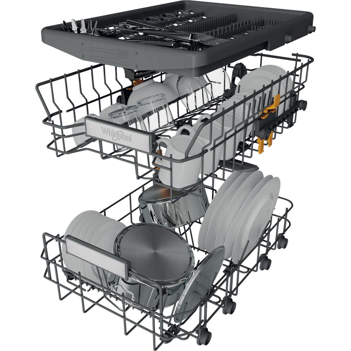 Lave vaisselle 45 cm WH6FB10BS7A0X couleur unique, WHIRLPOOL
