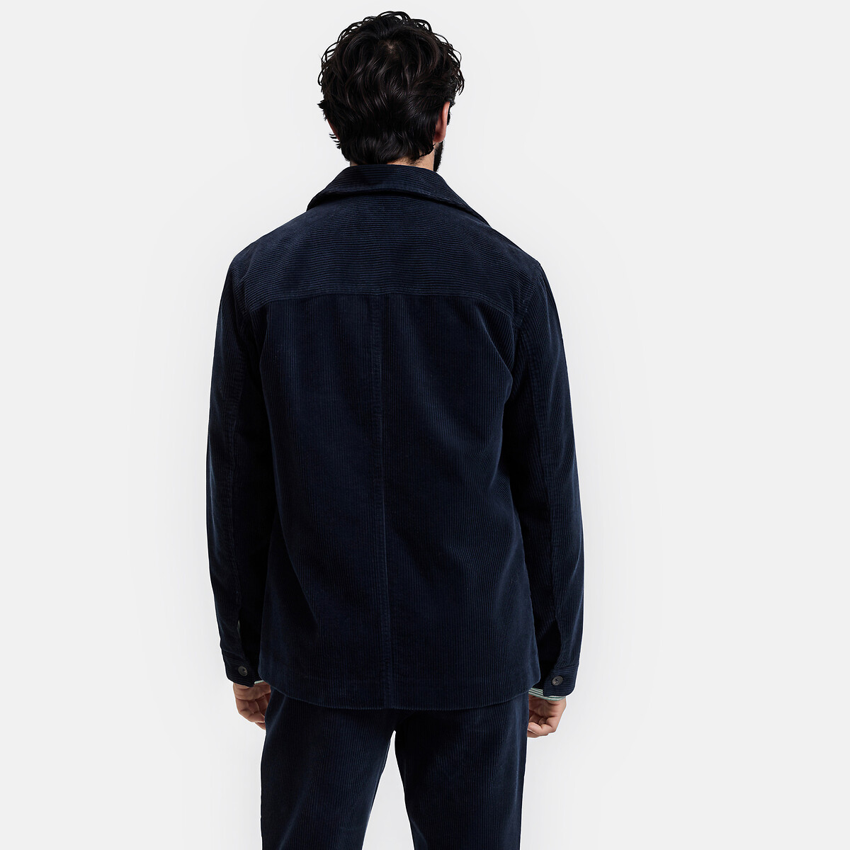 Veste Workwear en velours, Signature HECTOR bleu marine, LA REDOUTE COLLECTIONS