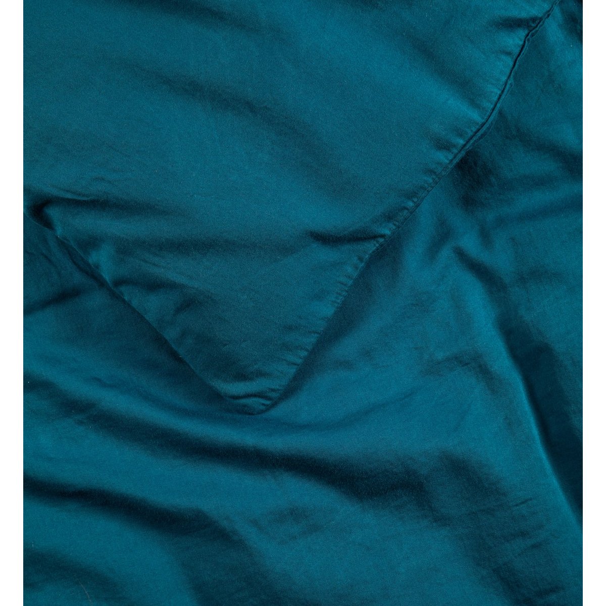 Housse de couette pour lit 1 personne PUR COTON BIO bleu nuit, KADOLIS