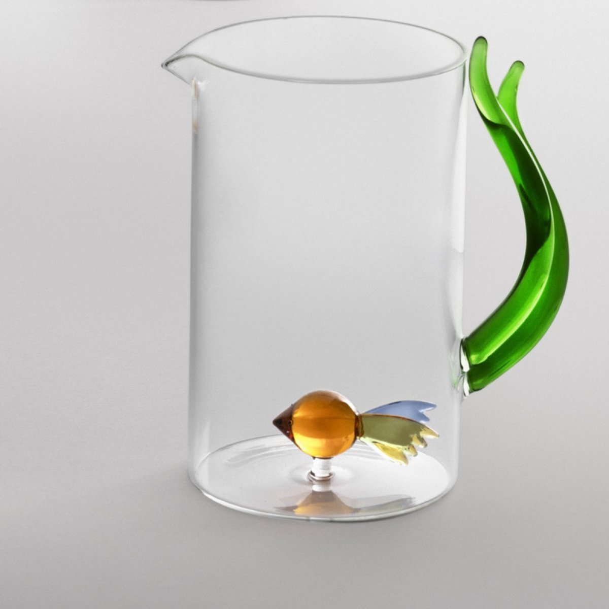 Carafe à eau verre poisson algue ANIMAL FARM multicolore, ICHENDORF