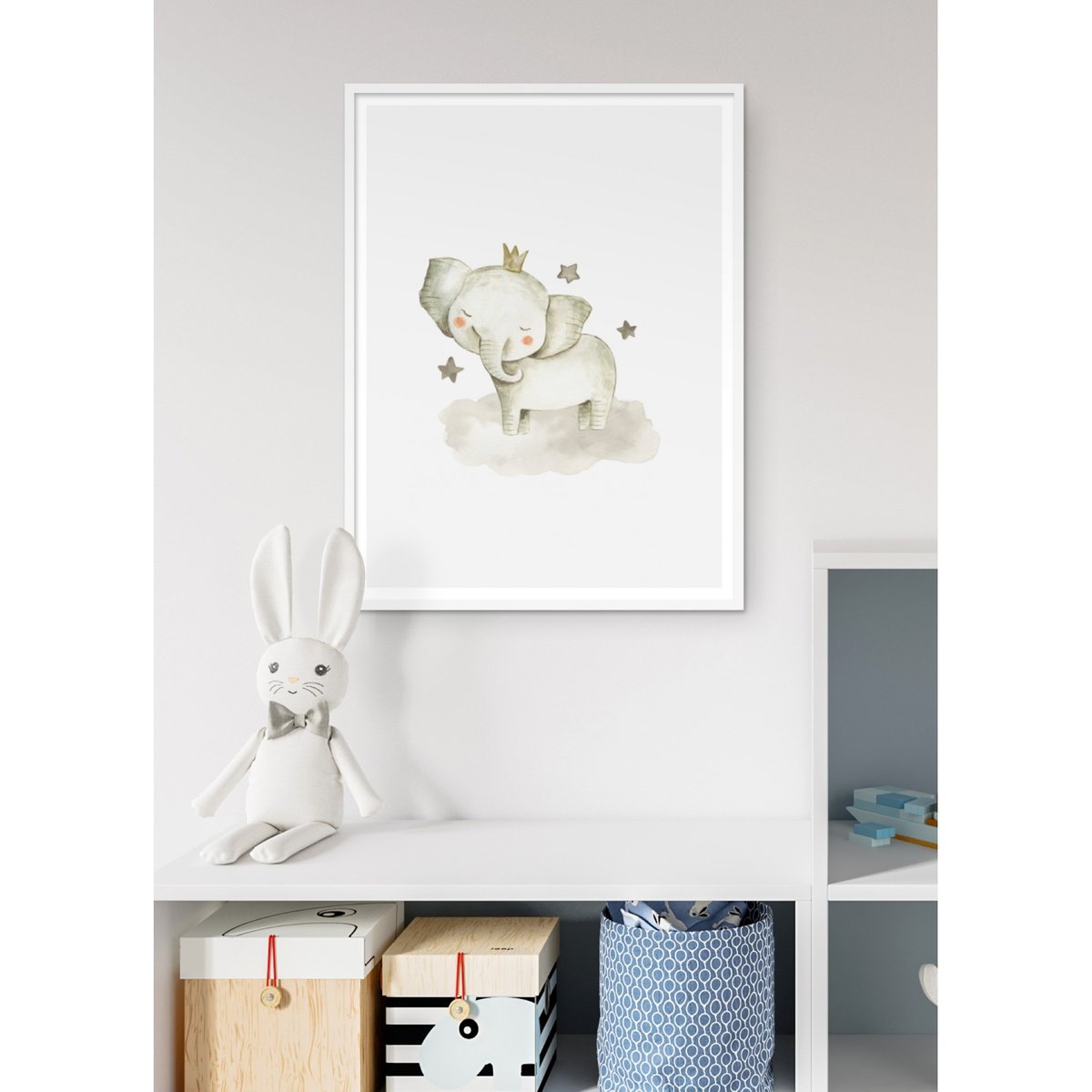 Affiche Bébé Éléphant blanc, L'AFFICHERIE