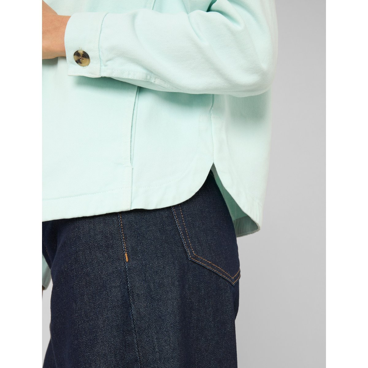 Veste garment dyed menthe, BZB