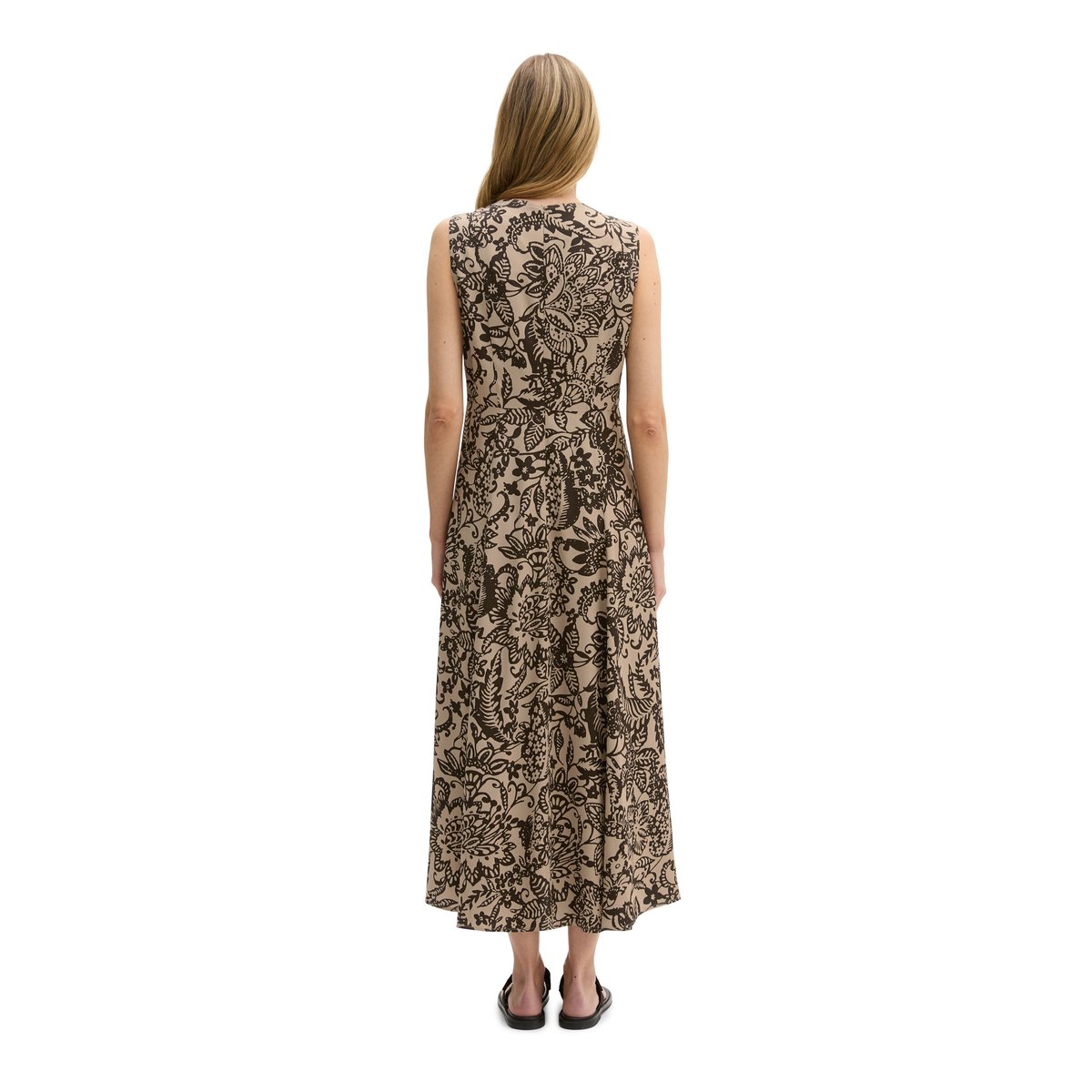 Robe sans manches ajustée en LENZING™ ECOVERO™ marron, MARC O'POLO