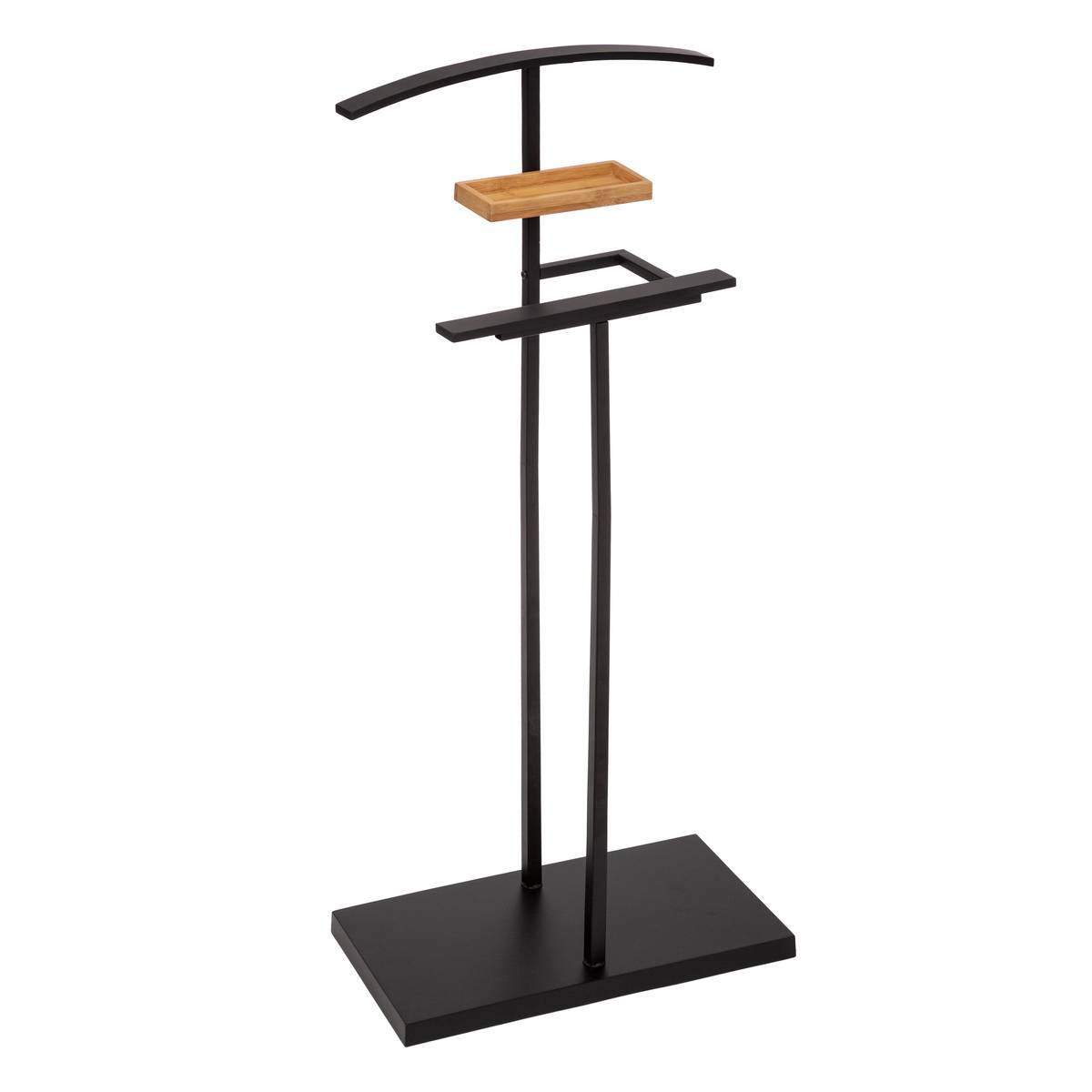 Valet de chambre en métal et bambou BLACKBAMBOO noir, 5FIVE SIMPLY SMART