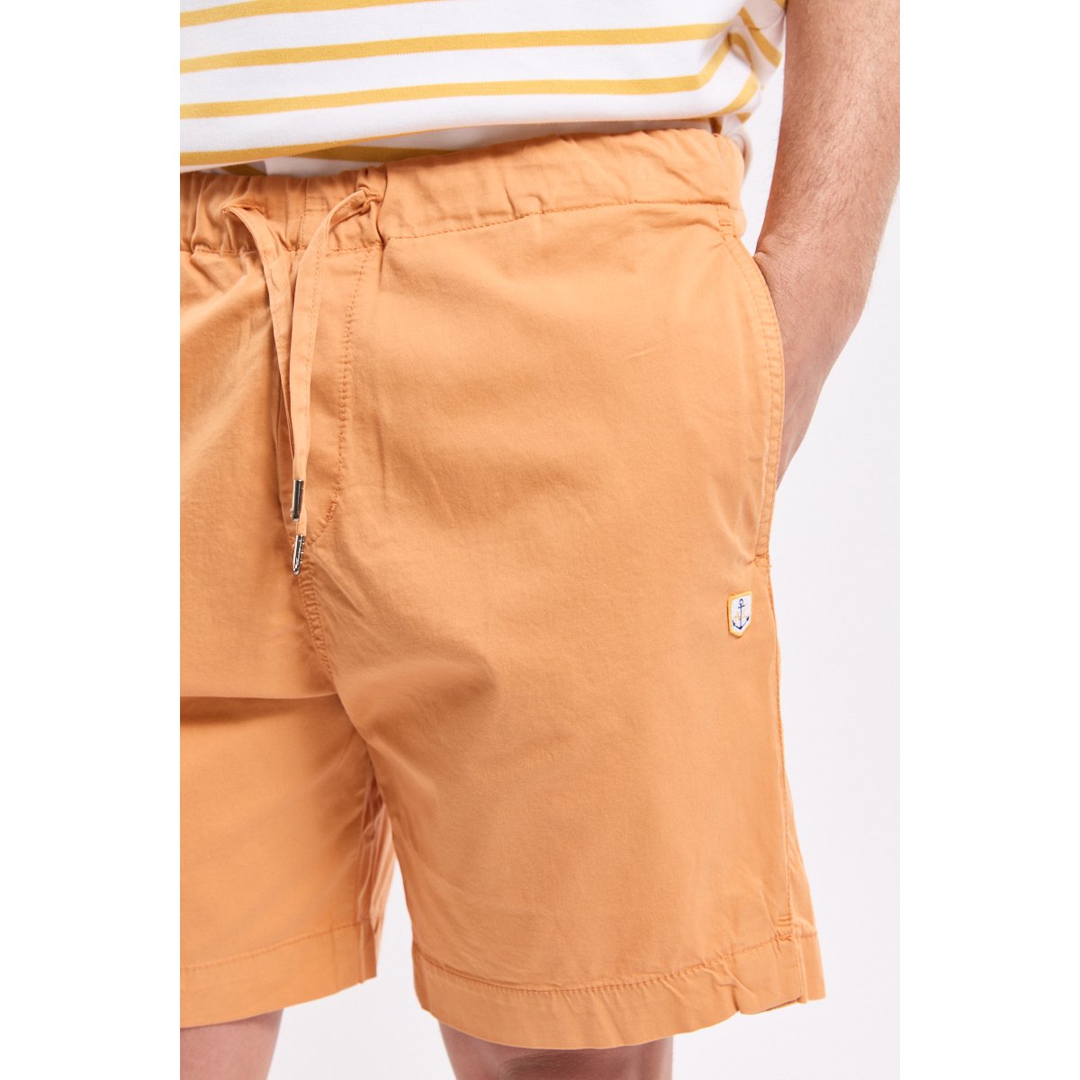 Short en gabardine en coton rusty, ARMOR-LUX