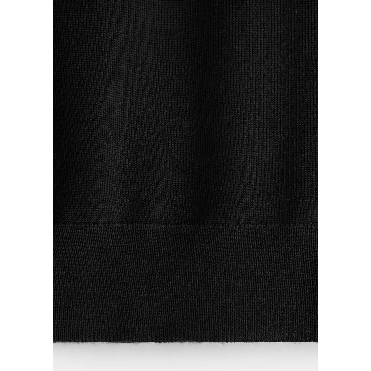 Pull-over 100 % laine mérinos col zippé noir, MANGO MAN