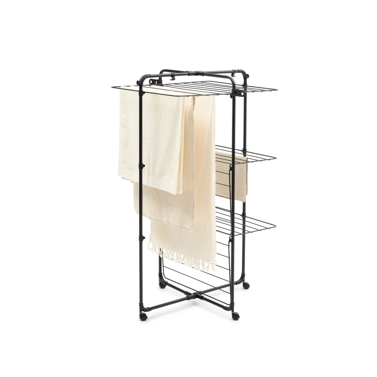 Séchoir à linge HANGON matt black, BRABANTIA